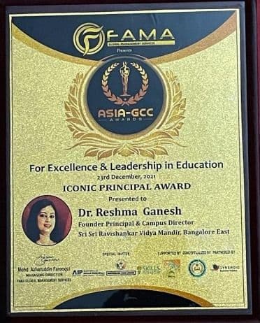 ICONIC PRINCIPLE AWARD